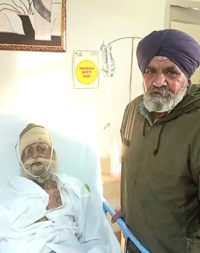 A 105-year-old man underwent successful surgery to insert a rod for a fractured arm